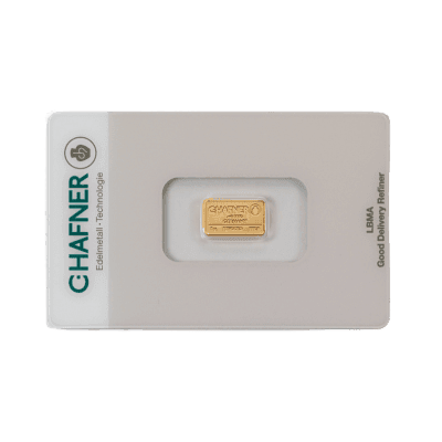 1 gram goudbaar C.Hafner