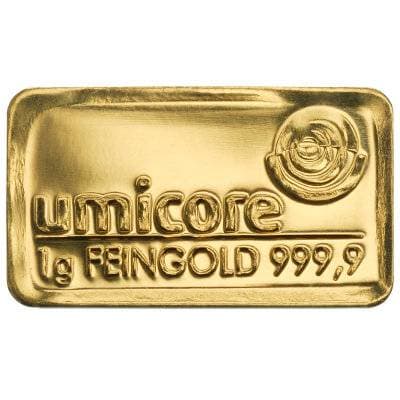 1 gram goudbaar LBMA