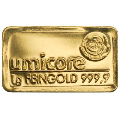 1 gram goudbaar LBMA