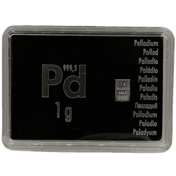 1 gram palladiumbaar LBMA 2