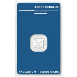1 gram palladiumbaar LBMA 3