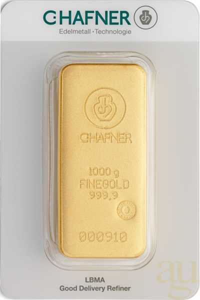 1 kilo goudbaar C.Hafner