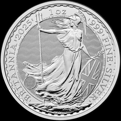 1 troy ounce Britannia zilver