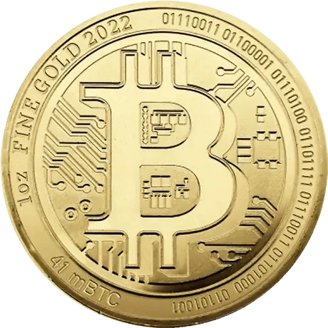 Bitcoin goud 1 troy ounce