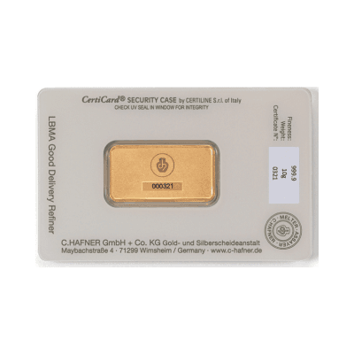 10 gram goudbaar C.Hafner