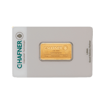 10 gram goudbaar C.Hafner