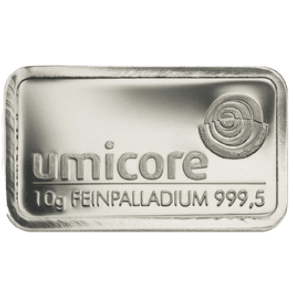 10 gram palladiumbaar LBMA