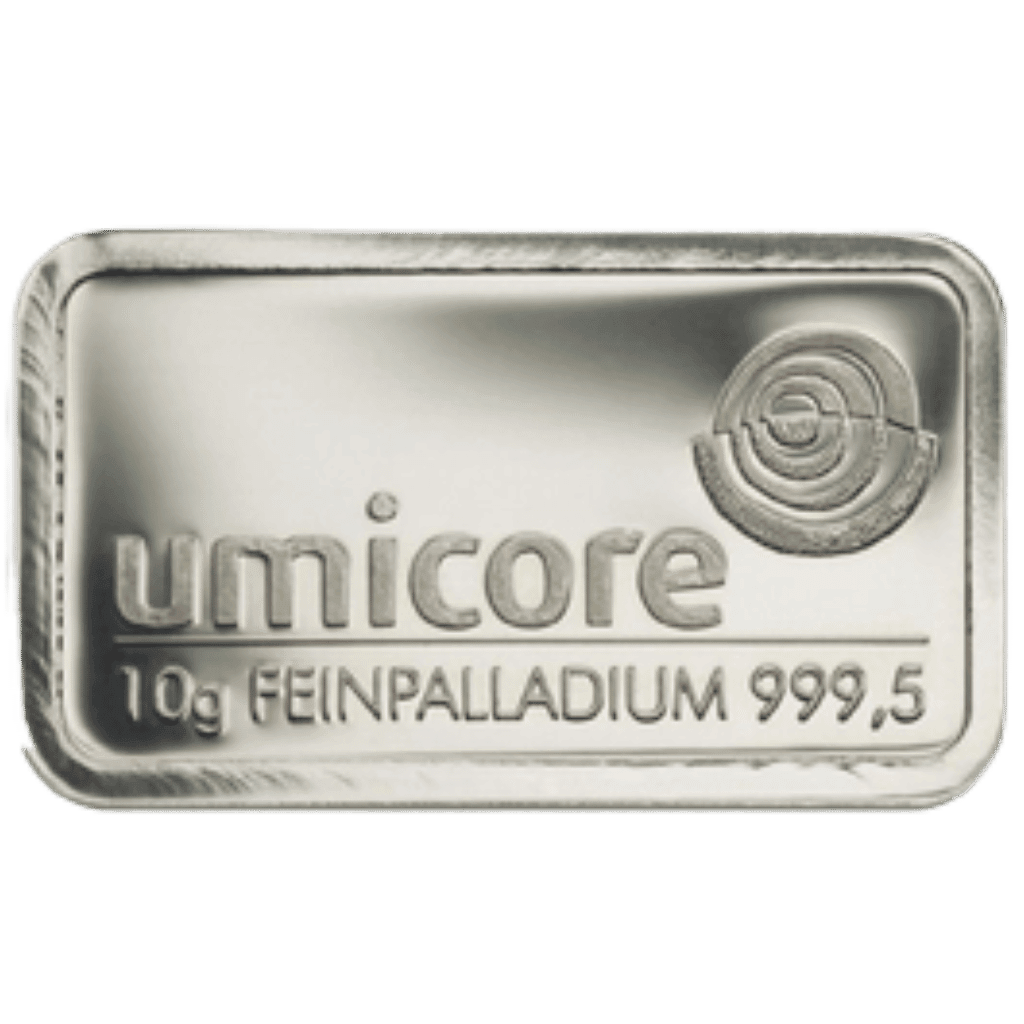 10 gram palladiumbaar LBMA
