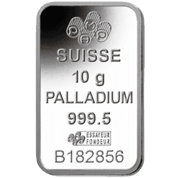 10 gram palladiumbaar LBMA 3