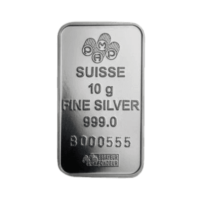 10 gram zilverbaar LBMA