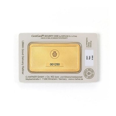 100 gram goudbaar C.Hafner