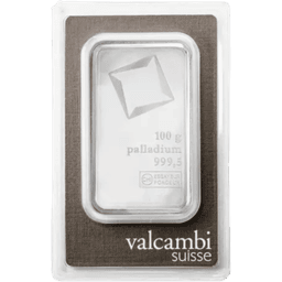 100 gram palladiumbaar LBMA 2