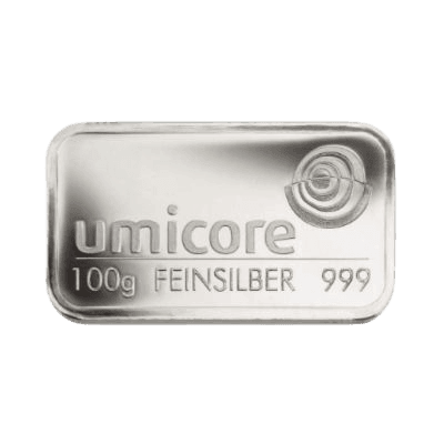 100 gram zilverbaar LBMA