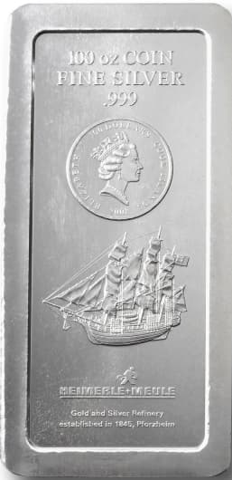 100 troy ounce munt zilver LBMA