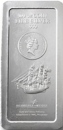 100 troy ounce munt zilver LBMA