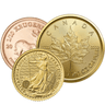 Diverse 1/10 troy ounce gouden munt