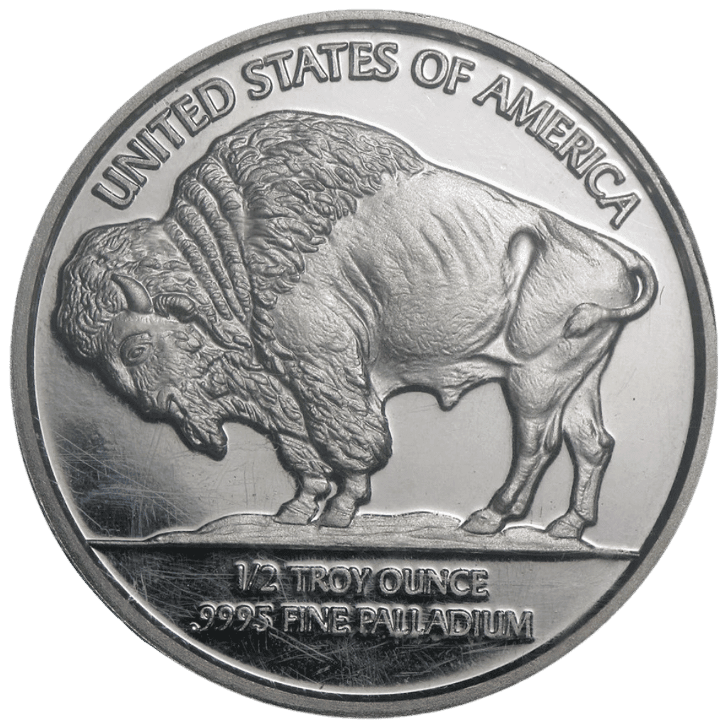 1/2 troy ounce palladium munt LBMA