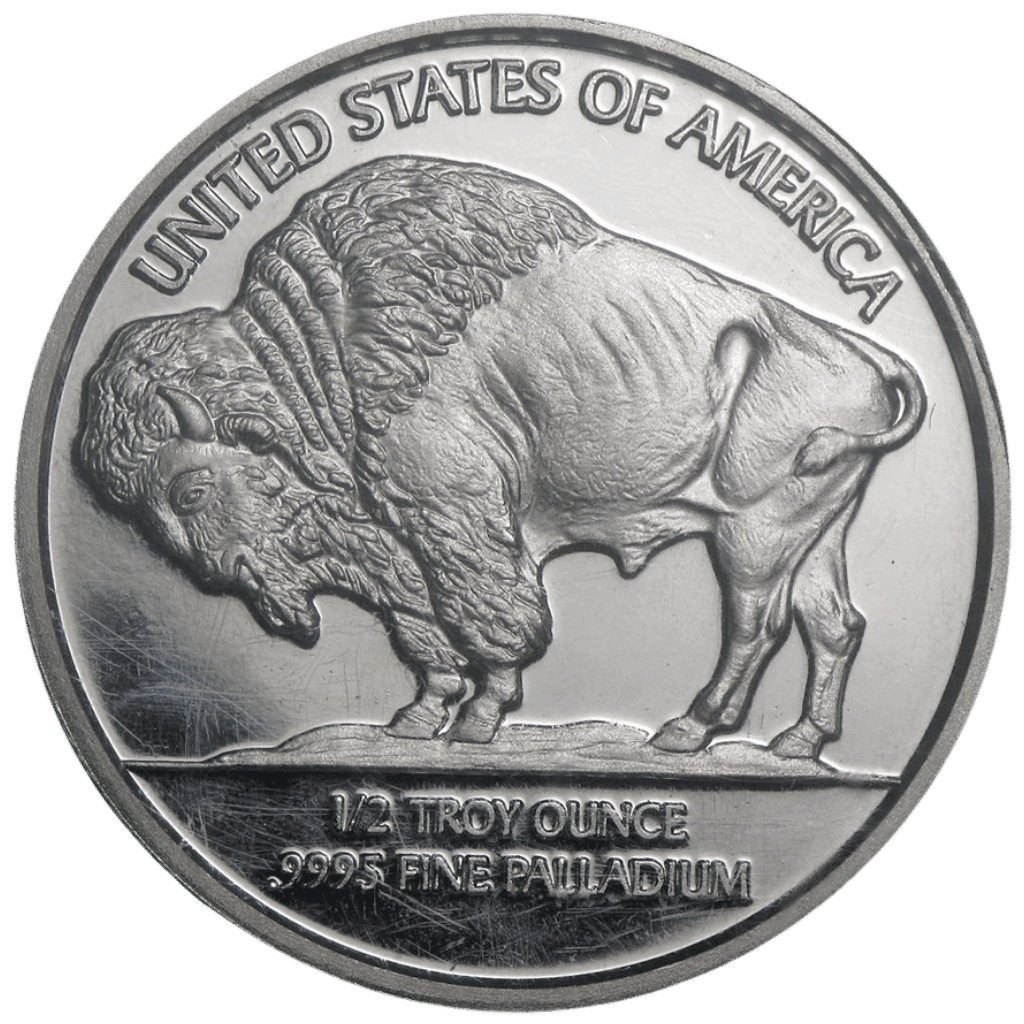 1/2 troy ounce palladium munt LBMA
