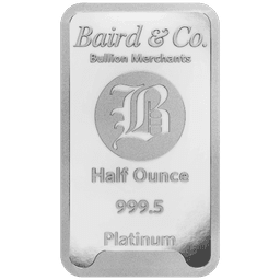 1/2 troy ounce platinabaar LBMA 1