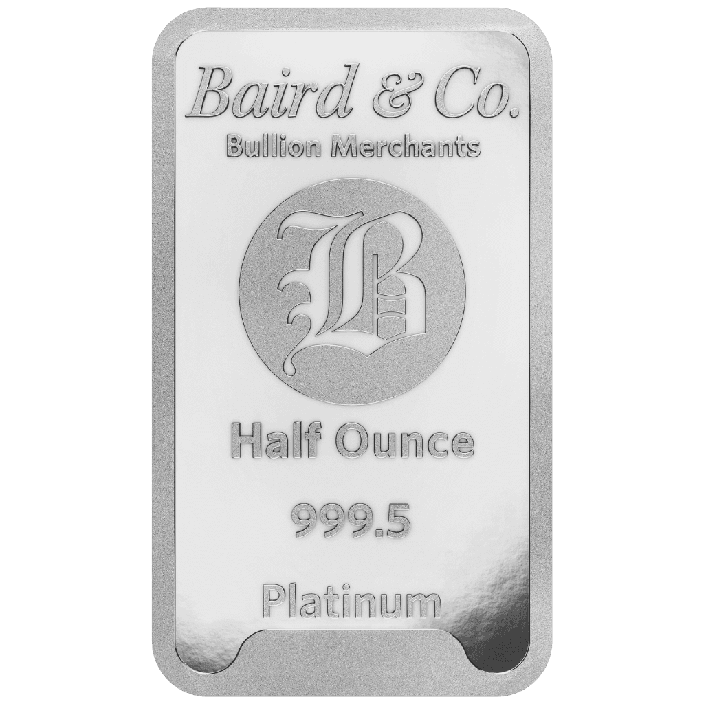 1/2 troy ounce platinabaar LBMA