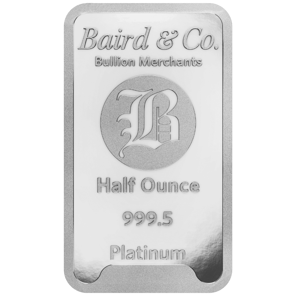 1/2 troy ounce platinabaar LBMA