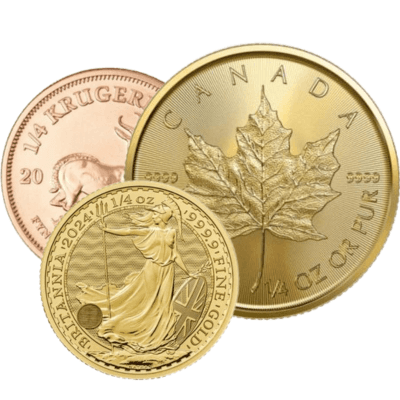 Diverse 1/4 troy ounce gouden munt