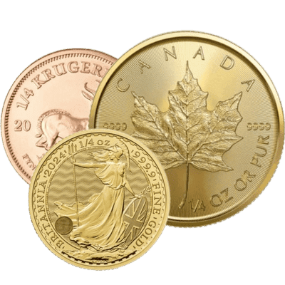 Diverse 1/4 troy ounce gouden munt