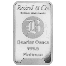 1/4 troy ounce platinabaar LBMA 1