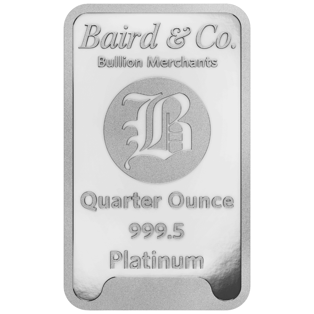 1/4 troy ounce platinabaar LBMA