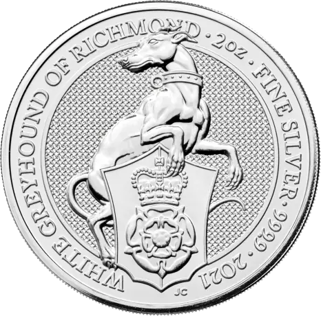 2 troy ounce munt zilver LBMA