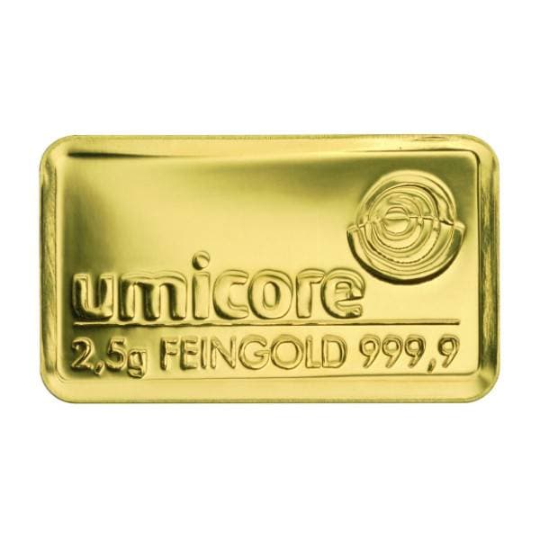 2,5 gram goudbaar LBMA