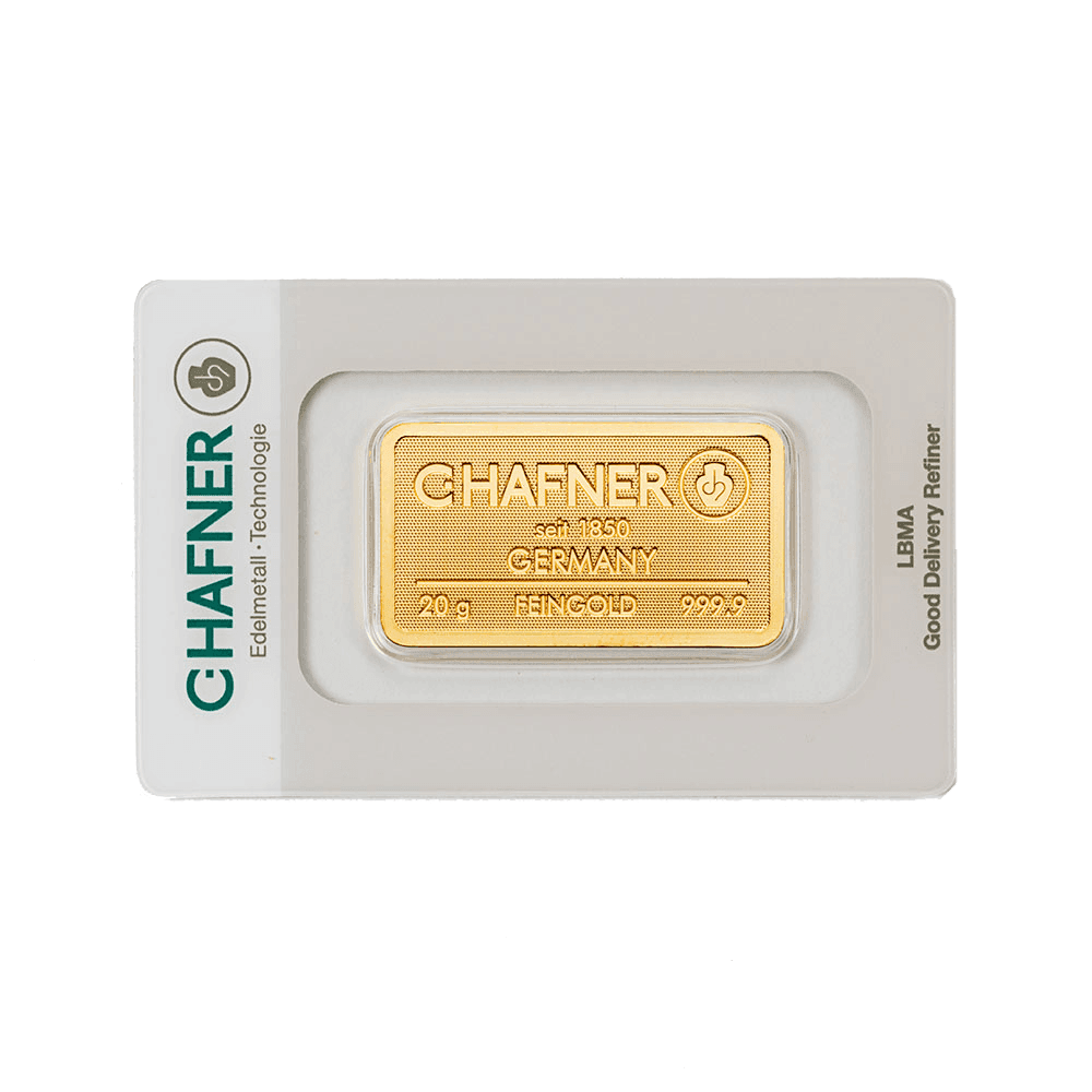 20 gram goudbaar C.Hafner