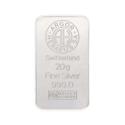 20 gram zilverbaar LBMA