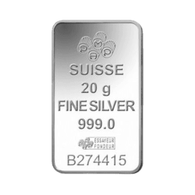 20 gram zilverbaar LBMA