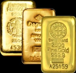 250 gram goudbaar LBMA 1