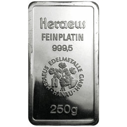 250 gram platinabaar LBMA 2