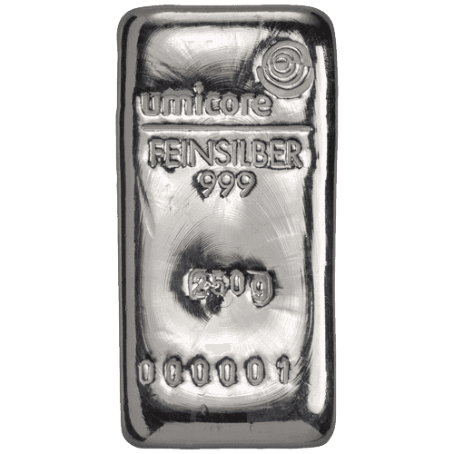 250 gram zilverbaar Umicore