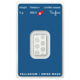 5 gram palladiumbaar LBMA 2
