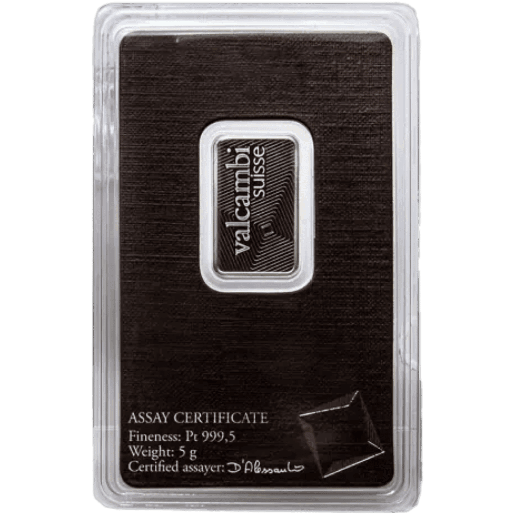 5 gram platinabaar LBMA