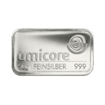 50 gram zilverbaar LBMA