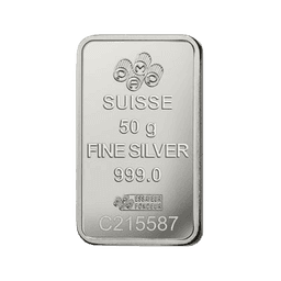 50 gram zilverbaar LBMA 2