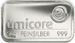 50 gram zilverbaar Umicore 1