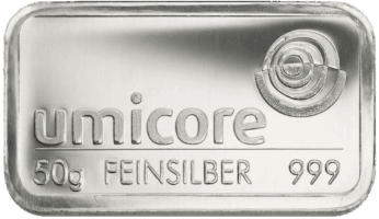 50 gram zilverbaar Umicore