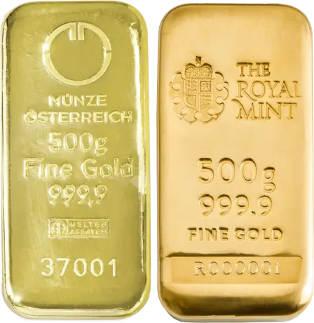 500 gram goudbaar LBMA