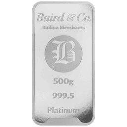 500 gram platinabaar LBMA 2