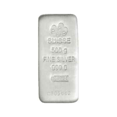 500 gram zilverbaar LBMA