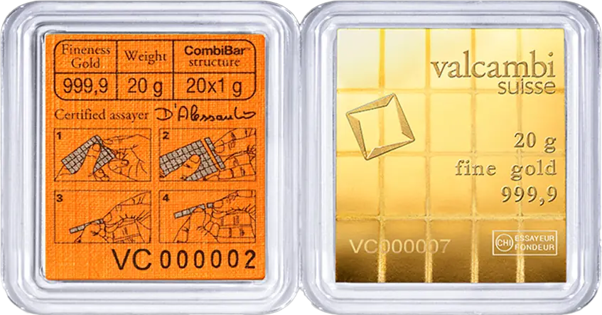 Combibar goud 20 gram
