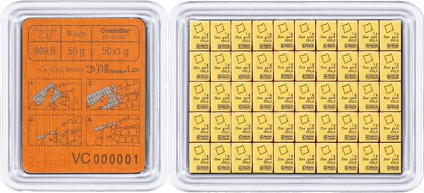 Combibar goud 50 gram