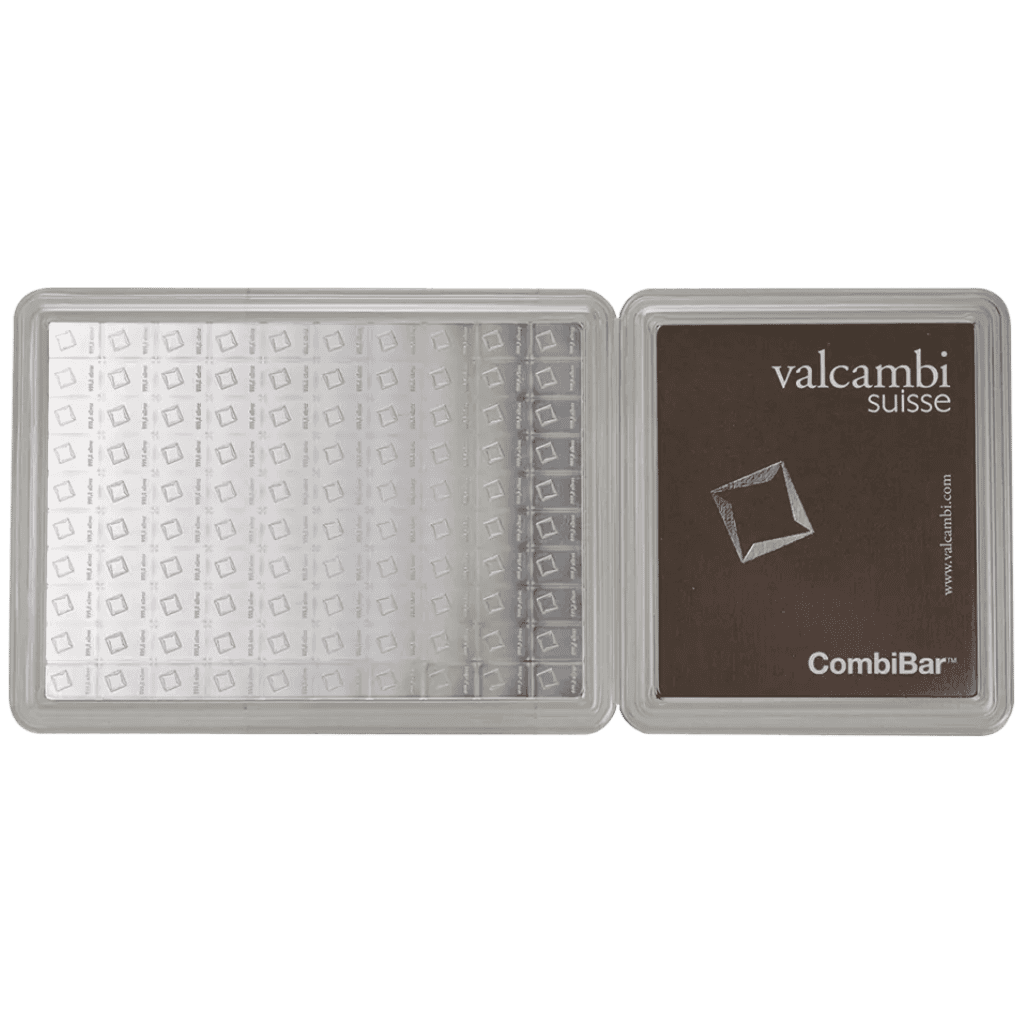100 gram zilveren Combibar Valcambi