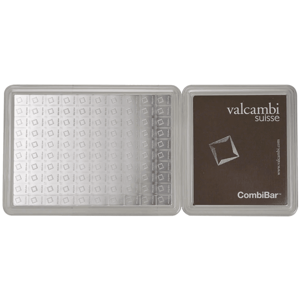 100 gram zilveren Combibar Valcambi